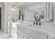 Elegant bathroom with double vanity and modern fixtures at 2717 Madison Oaks Ct, Charlotte, NC 28226