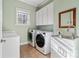 Laundry room with washer, dryer, and utility sink at 2717 Madison Oaks Ct, Charlotte, NC 28226