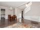 Dining area with hardwood floors and view of kitchen at 4115 Stuart Ln, Indian Land, SC 29707