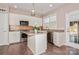 Modern kitchen with stainless steel appliances and an island at 4115 Stuart Ln, Indian Land, SC 29707