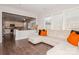 Living room with L-shaped sofa and view of kitchen at 4115 Stuart Ln, Indian Land, SC 29707