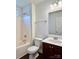 Clean bathroom with tub, toilet and vanity at 5121 Stone Park Dr, Charlotte, NC 28269