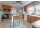 Kitchen with wood cabinets and modern appliances at 6050 Mcconnells Hwy, McConnells, SC 29726