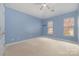 Cozy bedroom featuring new carpet, freshly painted walls, and abundant natural light at 6654 Kingbird Ct, Charlotte, NC 28215