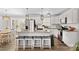 Spacious kitchen with large island, stainless steel appliances, and white cabinetry at 111 Lois Ct, Statesville, NC 28625