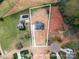 Aerial view of a home with bordered property lines at 2657 Polo Ln, Maiden, NC 28650