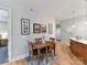 Bright dining area with wood table and four chairs at 4620 Piedmont Row Dr # 606, Charlotte, NC 28210