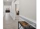 Hallway with wood-look floors and views into other rooms at 111 N Shayna Rd, Troutman, NC 28166