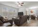 Bright living room with hardwood floors and dining area at 111 N Shayna Rd, Troutman, NC 28166