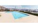 Community pool overlooking marina; perfect for relaxation at 18015 Kings Point Dr # F, Cornelius, NC 28031