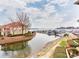 Stunning waterfront view with marina and boats at 18015 Kings Point Dr # F, Cornelius, NC 28031