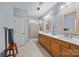 Elegant bathroom with dual vanity and walk-in shower at 18119 Coulter Pkwy, Cornelius, NC 28031