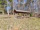 Wood storage shelter provides ample space for storing firewood, great for those cold winter months at 1830 Light Brigade Dr, Matthews, NC 28105