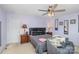 Main bedroom with a queen-size bed and nightstands at 2219 Kirkgate Ln, Charlotte, NC 28215