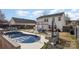 Inviting kidney-shaped pool with patio and seating at 2219 Kirkgate Ln, Charlotte, NC 28215