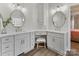 Elegant bathroom with dual vanities and modern fixtures at 353 Killian Ct, Matthews, NC 28104