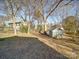 Backyard with shed and mature trees at 535 Brooklyn Ave, Cramerton, NC 28032