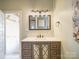 Bathroom with vanity and view into another room at 535 Brooklyn Ave, Cramerton, NC 28032