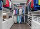 Large walk-in closet with ample shelving and hanging space at 7145 Hanging Rock Ct, Denver, NC 28037