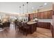 Modern kitchen with granite countertops and breakfast bar at 1132 Cades Ct, Denver, NC 28037