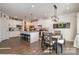 Modern kitchen with white cabinets, granite countertops, and island at 1844 Giana Ln, Monroe, NC 28112