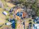 An aerial view of a new house on a large lot in a rural area at 350 White Jenkins Rd, Bessemer City, NC 28016