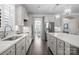 Sleek kitchen with stainless steel appliances and white shaker cabinets at 5259 Sweet Fig Way, Fort Mill, SC 29715