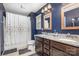 Double vanity bathroom with granite countertops at 619 Samet St, Fort Mill, SC 29715