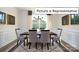 Formal dining room with a spacious table, neutral decor, and natural light at 1023 Canvasback Way, Indian Trail, NC 28079