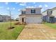 Charming two-story home with a well-maintained lawn and inviting curb appeal on a sunny day at 1124 Jeffery Dean Ct, Albemarle, NC 28001