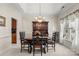 Formal dining room with a table, hutch, and chandelier at 1357 Meadowdale Rd, Rock Hill, SC 29732