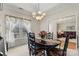 Elegant dining room with a table for six and view to living room at 1357 Meadowdale Rd, Rock Hill, SC 29732