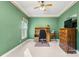 Home office with a desk, chair, and built-in shelving at 1357 Meadowdale Rd, Rock Hill, SC 29732