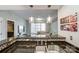 Bright kitchen featuring stainless steel sink, granite countertops, and modern pendant lighting at 300 W 5Th St # 339, Charlotte, NC 28202