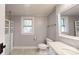 Modern bathroom with updated fixtures and glass shower at 315 9Th Sw St, Conover, NC 28613