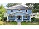 Charming blue two-story house with a front porch at 315 9Th Sw St, Conover, NC 28613