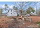 Large backyard with fire pit, playset, and benches at 511 E Church St, Kershaw, SC 29067