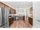 Modern kitchen with stainless steel appliances and granite countertops at 9023 Daring Ct, Charlotte, NC 28215