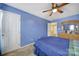 Bedroom with double bed and ceiling fan at 9450 Shumacher Nw Ave, Concord, NC 28027