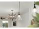 Close-up view of stylish light fixtures in the kitchen area at 104 Isle Of Pines Rd, Mooresville, NC 28117