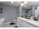 Elegant bathroom with double vanity and soaking tub at 123 Kingfisher Dr, Mooresville, NC 28117