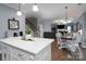 Kitchen island overlooks the dining and living room areas at 123 Kingfisher Dr, Mooresville, NC 28117