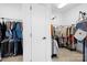 Spacious walk-in closets with ample hanging space and shelving at 19216 Wildcat Trl, Davidson, NC 28036