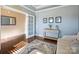 Neutral living room with hardwood floors and French doors at 3001 Cedric Ct, Fort Mill, SC 29715