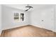 Bedroom with wood floors, ceiling fan, and window at 375 Woodwedge Cir, Salisbury, NC 28144