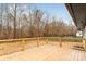 Wooden deck overlooking a fenced backyard at 375 Woodwedge Cir, Salisbury, NC 28144