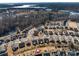 Aerial view of houses near Lake Wylie at 517 Trillium Way, Belmont, NC 28012