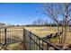 Fenced dog park with bench seating at 517 Trillium Way, Belmont, NC 28012