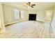 Spacious living room with hardwood floors and a fireplace at 568 Mahaffey Dr, Salisbury, NC 28146