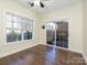 Breakfast room with hardwood floors and sliding glass doors at 9182 Bonnie Briar Cir, Charlotte, NC 28277